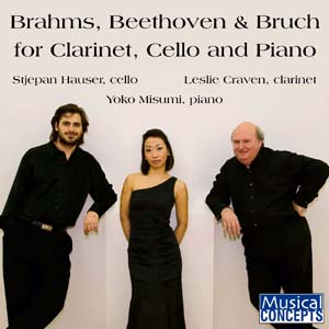 Album Brahms, Beethoven & Bruch for Clarinet, Cello & Piano